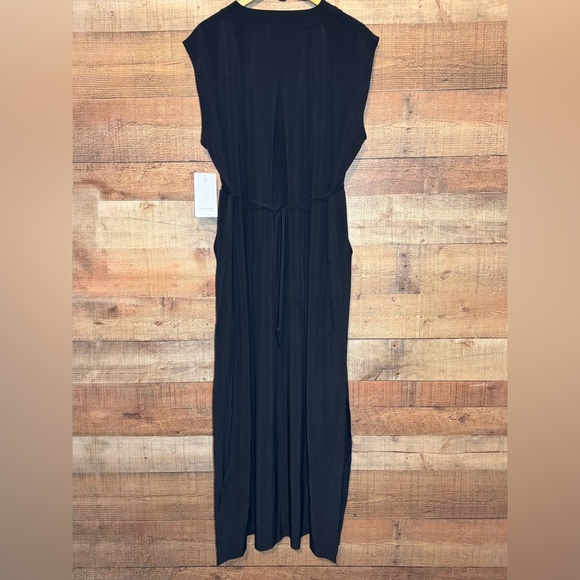 Athleta Marlow Maxi Dress Black Sz XL NWT Beach Lounge Athleisure Activewear - Picture 4 of 16